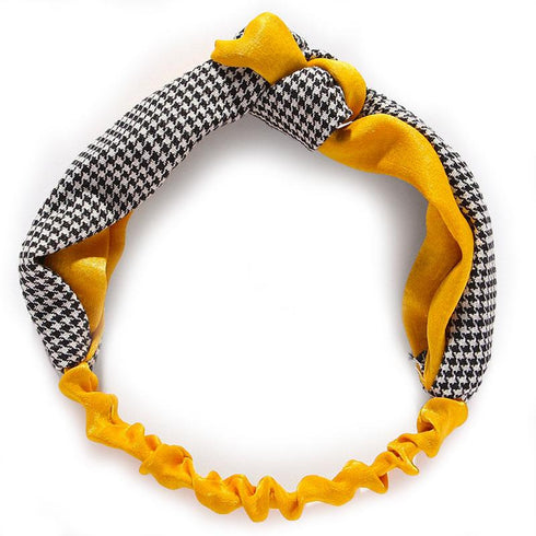 Bandeau cheveux à noeud en bi-ton modèle Meryle